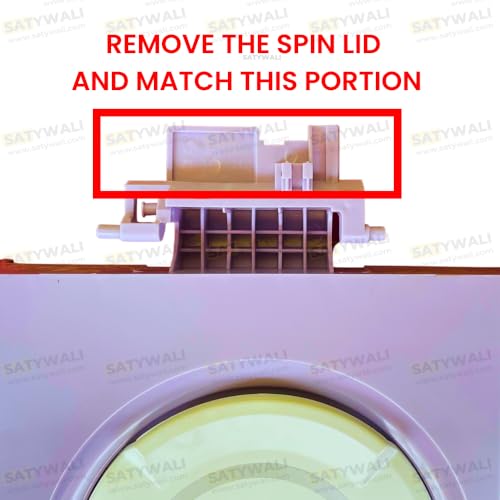 Image of Spin Lid Dryer Door Windjet Dry Compatible with LG 6.5Kg to 8.5Kg Semi Automatic Washing Machine (Purple Cut)