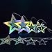 Cheerland Iridescent Star Garland Decorations Holographic Hanging Star Party Decoration Galaxy Birthday Decor Ramadan Eid Twinkle Star Banner Backrop Alien Space Celestial Theme Party Supplies