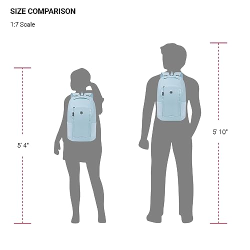 Image of SwissGear 8117 Laptop Backpack, Light Blue, 17.75 In