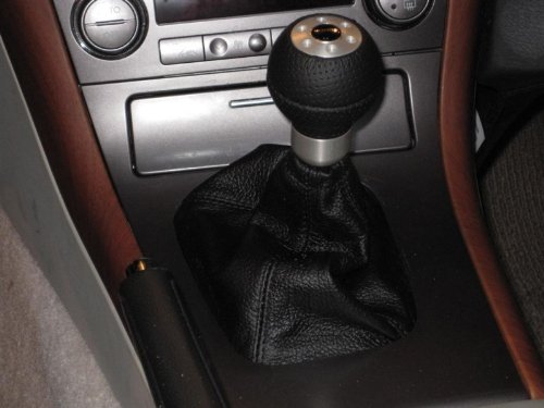 RedlineGoods Shift Boot - Automatic Compatible with Subaru Outback 2005-09. Tailor Made - not Universal. Genuine top-Grade Italian Black Suede (Alcantara) with Silver Thread