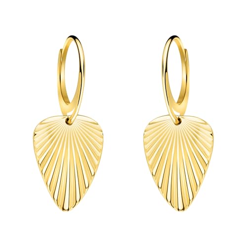 Boucles d'Oreilles pour Femme Argent 925 Pendantes Feuille SOFIA MILANI