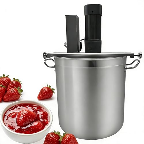 Olla automática for cocinar salsa a fuego lento de grado comercial, equipo de mezcla uniforme con velocidad ajustable for hacer pasta de habas, malatang, condimento de base de pescado