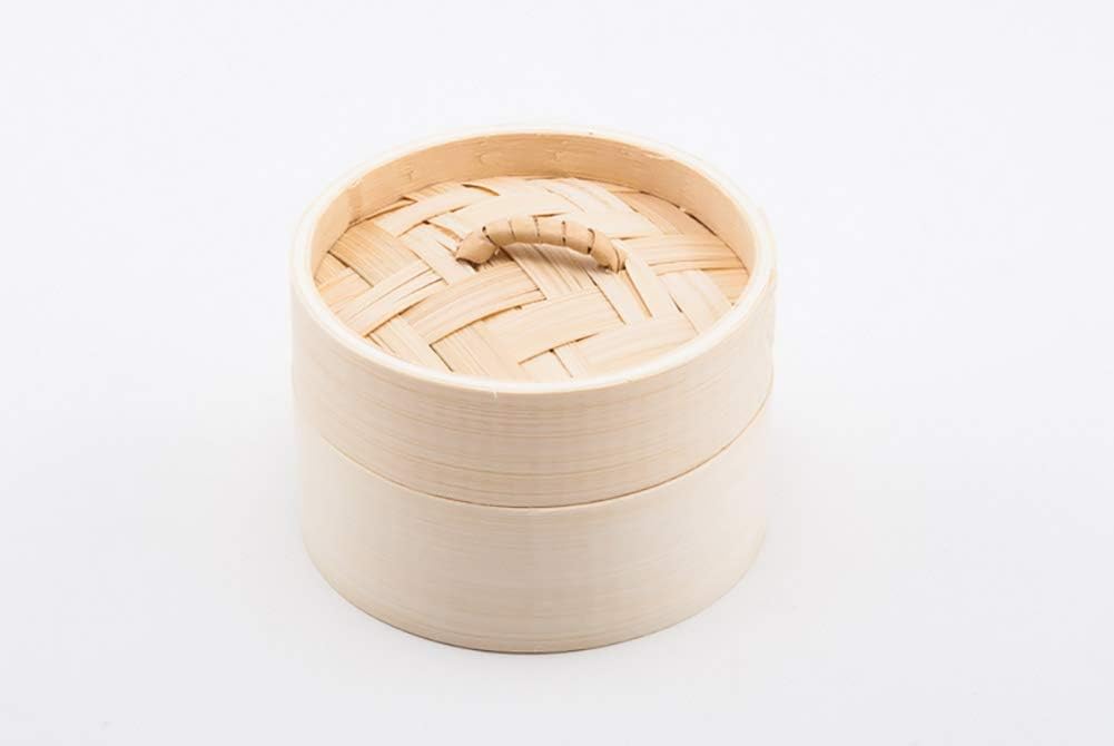 Small Mini Bamboo Steamer Basket for Party Favors, 4 Inches