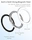 2 Pack Mag-Safe Wandhalterung – Magnetischer Sticker für iPhone 12/13/14/15/16 & Mag-Safe-Hüllen – N52H-Strong-Magnet, Metallgehäuse, Klebepads ohne Rückstände (Weiß)