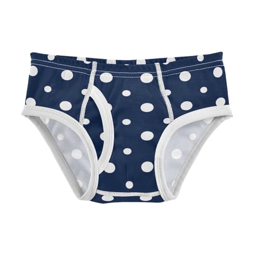 ODAWA Navy Blue Polka Dots Briefs for Toddler Boys Toddler Boy Cotton Underwear 2t Boys Underpants