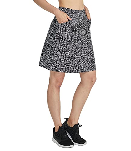 Westkun Falda Pantalon Mujer Corta hasta la Rodilla Deportiva Golf Skort Padel Running Active Athletic Faldas con Bolsillos y Pantalones Cortos Integrados Square M