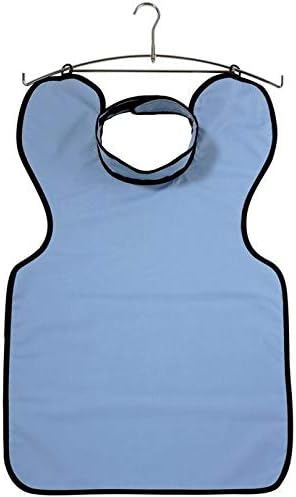 DUX X-Ray Apron Lead Free Adult w/Collar Blue Microfiber