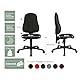 Topstar Point 60, Bürostuhl, Schreibtischstuhl, Stoff, Drehbar, schwarz, 44D x 45W x 113H cm
