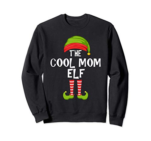 Cool Mom Elf Matching Family Christmas Party Pajama Group Sweatshirt