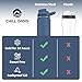 Chill Oasis Water Bottle | Compatible With Popular Flavor Cartridges | BPA Free, Leak Proof, Double-Walled Vacuum Insulated Stainless Steel, and Dishwasher Safe | Cold for 24 Hours (Navy, 22oz)