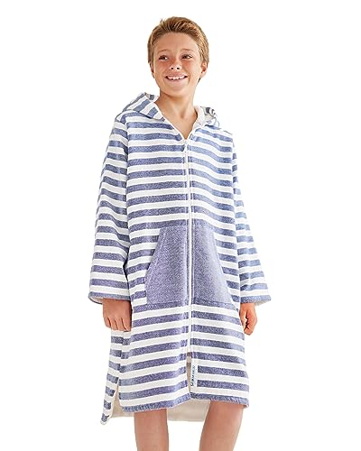 SAMMIMIS Kids Bathrobe & Swim Cover Up - Hooded Beach Towels - Terrycloth Zip Up Poncho Towels