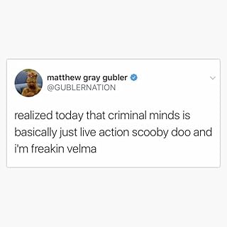 matthew gray gubler tweet Bumper Sticker Vinyl Decal 5 inches