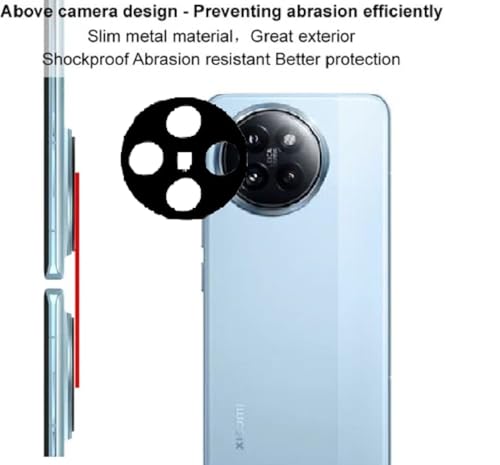 Image of ZARALA For Xiaomi Redmi Note 15 Camera Lens Protector Tempered Glass HD Clear Lens Film (Black Version)