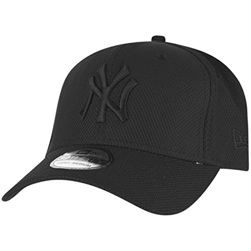 New Era New York Yankees 39thirty Flexfit Cap Stretch Diamond Black - S-M