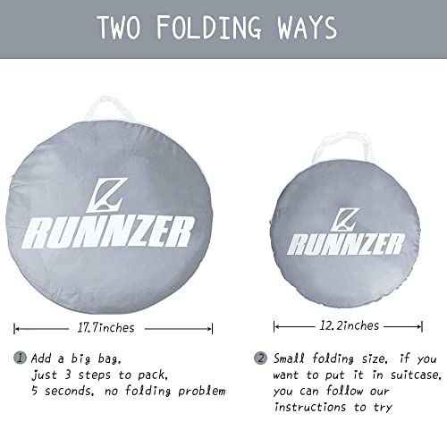 image for L RUNNZER Pack N Play Tent, Baby Pop Up Crib Tent to Keep Baby in, Cri