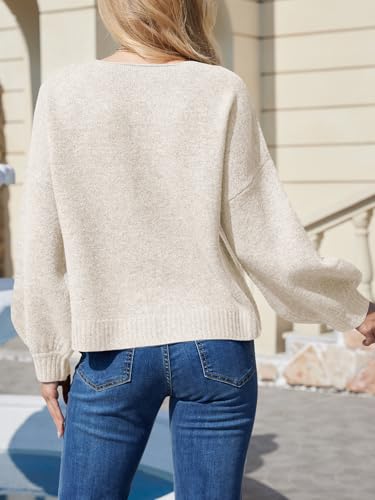 UNCLECAT Womens Bow Tie Front Cardigan Sweaters Oversized Fall Open Front Cardigans Cute Loose Knit Tops3