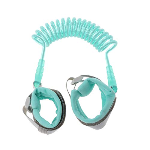Yajiun Harnais De Sécurité Enfant Anti Perte Bracelet Securite Enfant Plastique PU + Fil d'acier 1.5M Cover