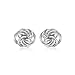 Produktbild Tuscany Silver Damen Sterling Silber 7mm x 9mm Knot Stud Ohrringe 8.55.8519
