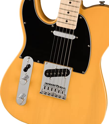 Fender 0378213550 Squier Affinity Series Telecaster Electric Guitar, With 2-Year Warranty, Butterscotch Blonde, Maple Fingerboard, Left-Handed thumb #2