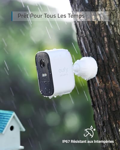 eufy Security eufyCam 2C, Outdoor Surveillance Camera, 180 Day Battery, HD 1080p, IP67 Weatherproof, Night Vision, Compatible with HomeKit and Solar Panel, Free Use