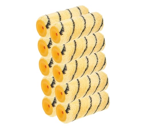 Hardy Working Tools - Lot de 10 Manchons de Peinture Larges 18 cm, Recharges, Poils Polyester Hardstar 13 mm Ø48 mm, DuoSystem pour Glisse Fluide, pour Murs...