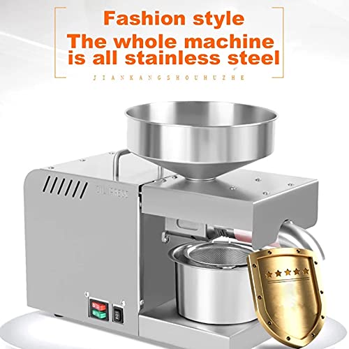 Cgoldenwall Oil Press Machine Automatic Oil Extractor With Dual Temperature Control, Cold/Hot Oil Expeller For Commercial Home Use Stainless Steel Electric Oil Press For Nuts Walnut Linseed Almond Rapeseed Sesame #TOP4