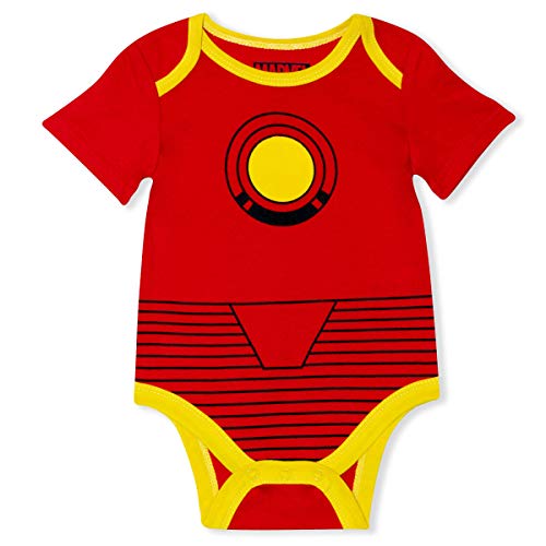 Marvel Lot de 5 Creepers Avengers pour bébé garçon avec Iron Man, Captain America, Spiderman, Hulk et Thor - Image 5