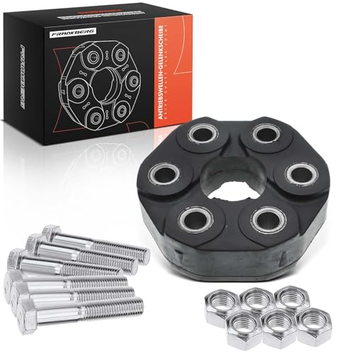 Frankberg Gelenkscheibe Hardyscheibe Kompatibel mit 3er E36 E46 E91 1991-2012 5er E34 E39 1989-2004 Z3 E36 1995-2003 Z4 E85 2003-2005 Replace# 26111227410