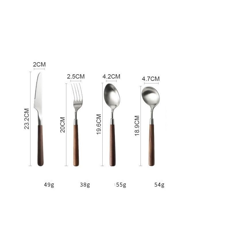 Set Cuchillos Cocina 4 Piezas Acero Inox miniatura 2