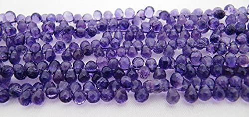 Améthyste naturelle perles briolettes pour remplacer les pierres ternes par des éclats facettés