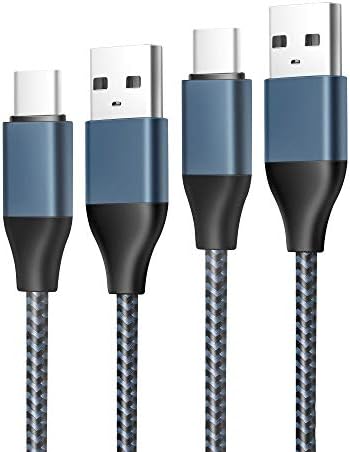 2 Pack 6.6Ft Type C USB Fast Charging Charger Cable Cord for Samsung Galaxy Tab A7 10.4" 8.7”; Tab A 10.1(2019), 8.0(2017); Tab S8 S7 S6/Lite S4 S3; Tab A 8.4(2020), 10.5"; Tab A8 Tablet Cables