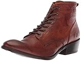 Frye Women's Carson Lace Up Combat Boot, Cognac Antique Soft Vintage, 9
