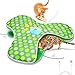 umosis Interactive Cat Toys Rechargeable,Moving Concealed Feathers,Real Mouse Squeaky,Touch Activated Cat Kitten Toy Exercise Toys for Indoor Bored Adult Cats