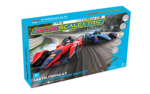 Scalextric Micro Formula E -Lamborghini vs Porsche - Battery Powered Race Set. Micro