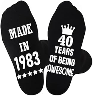 Jeasona 40th Birthday Gifts for Men Socks 1982 Birthday Gifts Men 40th Birthday Gifts for Men Funny 1983 Mens 40th Birthday Gifts Ideas 40th Birthday Ideas for Him