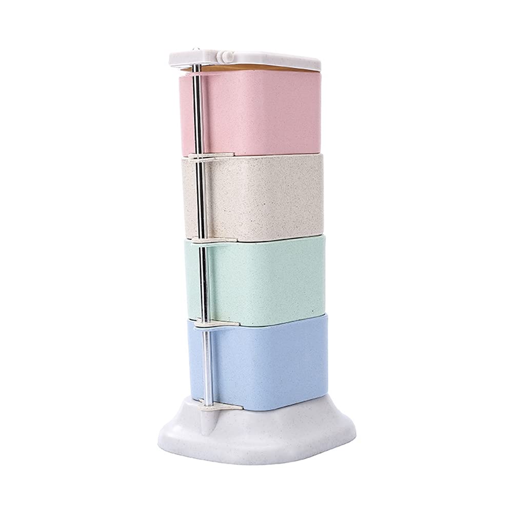 VHJdtE Seasoning jars, Set of 4 Spice Jars Seasoning Box
