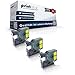 Produktbild 3X Print-Klex Schriftbänder kompatibel für Dymo D1 45018 Labelmanager 100 100Plus 100Series 120P 150 160 200Serie 210 D 220P 260P 280 300 S0720580 12mm x7m Black on Yellow Etiketten - Easy Line Serie