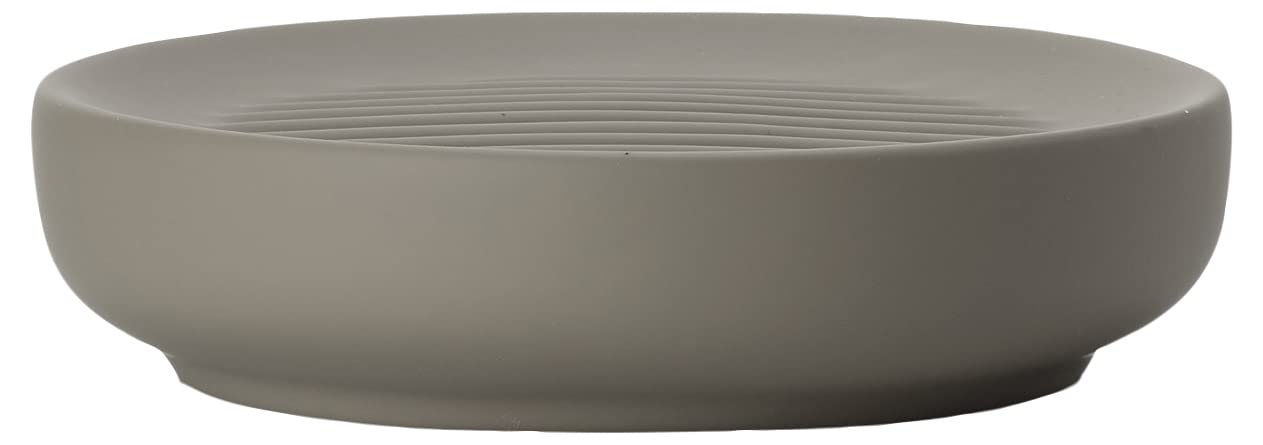 ZONE DENMARK Ume Soap Dish, Diameter 12 x 3 cm, Taupe