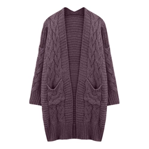 Pull long ouvert pour femme vêtement d'extérieur en tricot