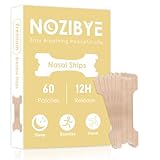 Nozibye Nasal Strips for Breathing, Nose Strips for Sleeping (60 Strips, Tan)