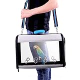 GABraden Lightweight Bird Carriers,Bird Travel Cage Suitcase Portable (Blue)