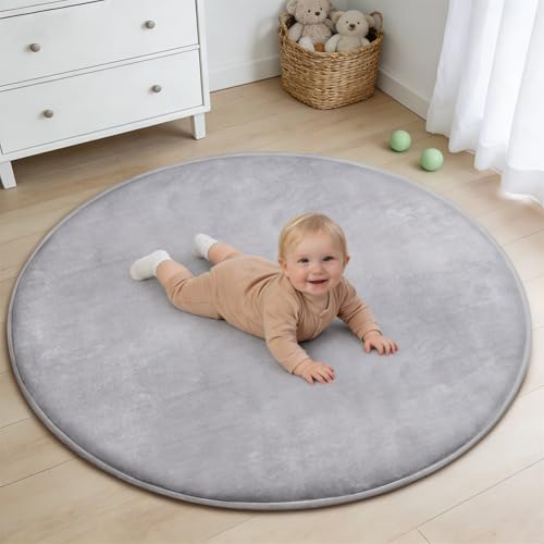 Thick Round Baby Play Mat for Floor,47 Inch Playpen Mat