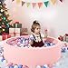 Foam Ball Pit for Toddlers with 100 Balls, Large Baby Ball Pit for Babies with Soft Memory Sponge, Indoor Outdoor Baby Playpen, Kids Play Ball Pool