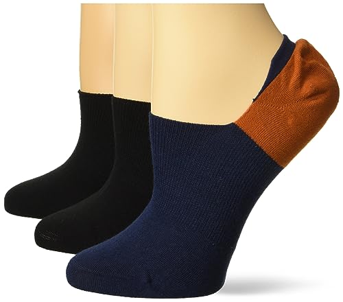 Image of HUE womens Cotton Arch Hug Liner Sock 3 Pair Pack