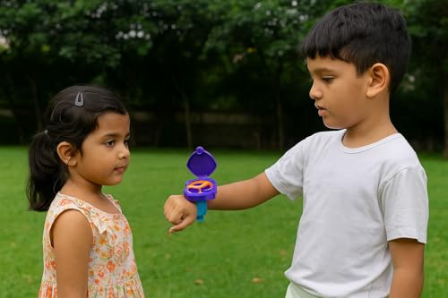Image of Flying Disc Launcher Spinning Toy Wristband disc Launcher Flying Toy Flies Upto 30 feet Outdoor Flying Toy for Kids Gift for Kids 3+