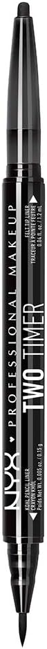Two Timer Dual Ended Eyeliner, Jet Black 01