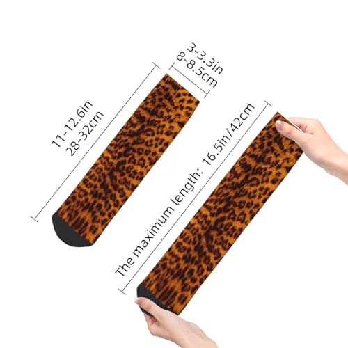 Orange Tiger Stripes Fur Metallic Animal Print Quarter Athletic Socks For Men Women Sneaker Socks3