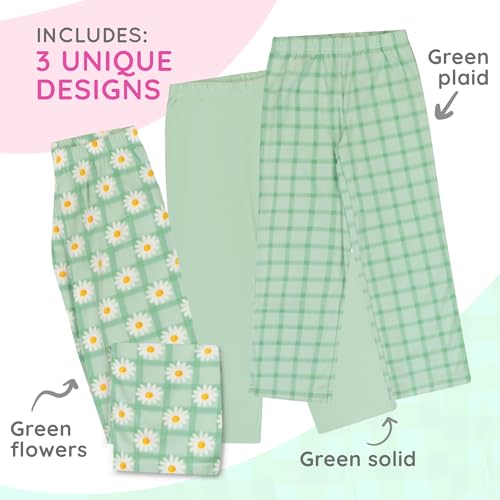 Mad Dog Girl's Pajama Pants - 2/3 Pack, Soft Micro Fleece Fashion Sleepwear Lounge. Sizes: 6-163