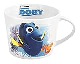 Decoración Dory HOME Dory Taza Jumbo 400 CC, Porcelana, Blanco/Azul, 11 x 8 x 10 cm