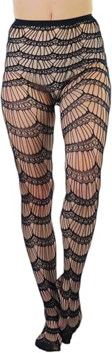 Image of ToBeInStyle Women's Wide Horizontal Contrast Stripe Tights Opaque Hosiery